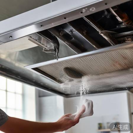 清洁油烟机内部，消除噪音
