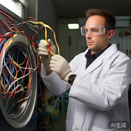 绝缘胶带缠线确保电源不断