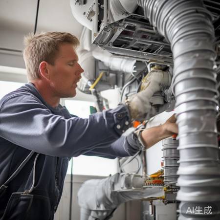 空调管路布置，师傅手艺考验