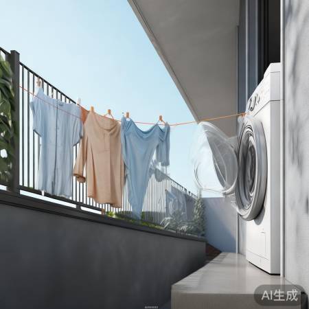 德国阳台洗衣机半甩干