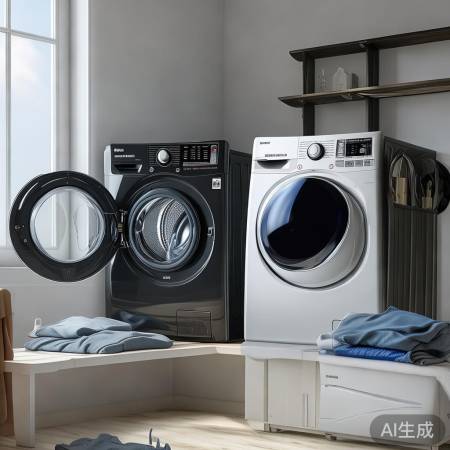 洗衣机带烘干，告别潮湿衣物