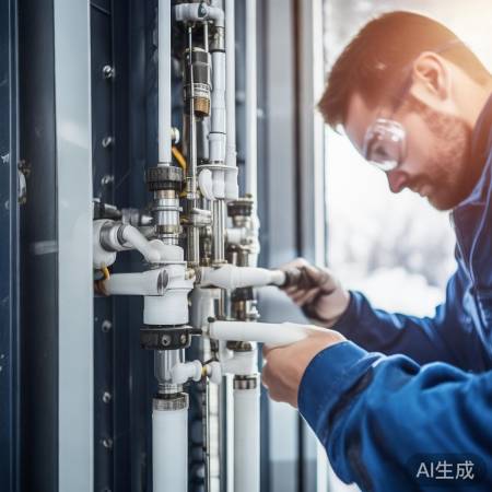 管道连接，确保密封