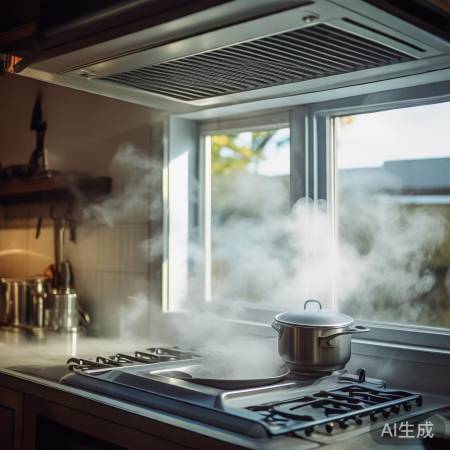 排烟口通风，防废气积聚