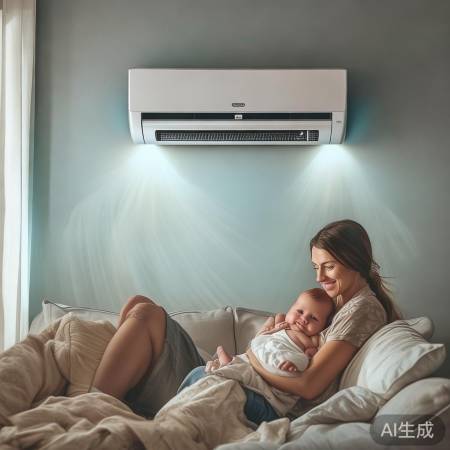 空调向上吹，温度梯度舒适