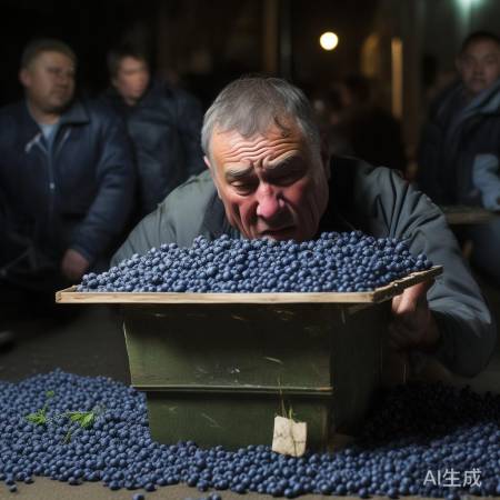 蓝莓摊遭洗劫，老板泪眼汪汪