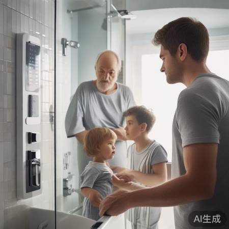 洗澡注意安全，勿伸头入热水