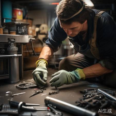 准备拆洗油烟机工具