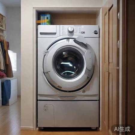 角落洗衣机，空间利用妙