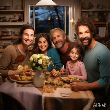 祝福小明一家，幸福安康！