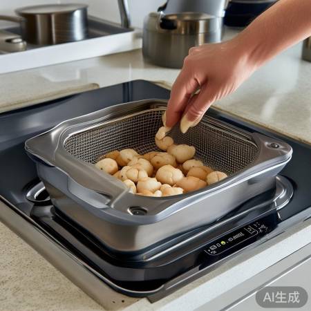 集成灶炸鱼丸，简单快捷