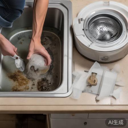 洗衣机排水不畅，检查过滤网与排