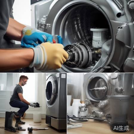 “拆解美的洗衣机下排水阀教程”