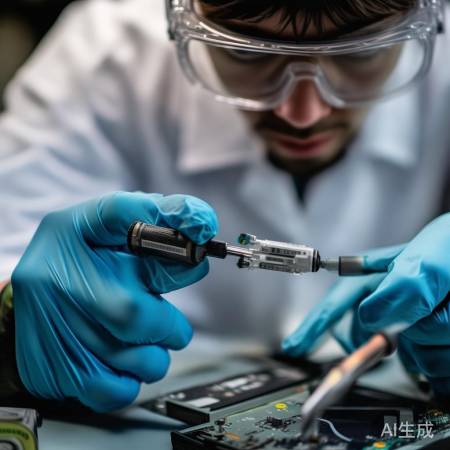 卸旧模块，小心螺丝