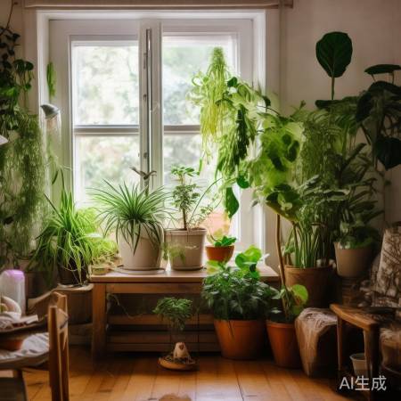 改善室内空气，多通风用植物