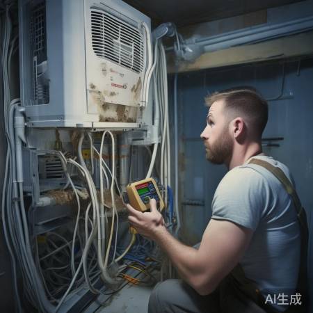 空调安装不规范，易堵塞排水管