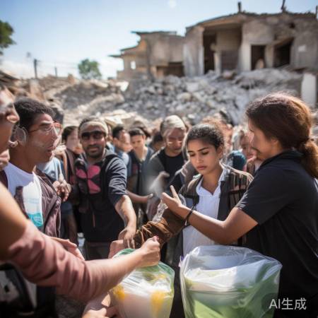 地震无情，人心温暖，共战难关。