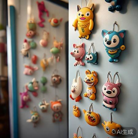 冰箱贴尺寸适中，温馨陪伴。