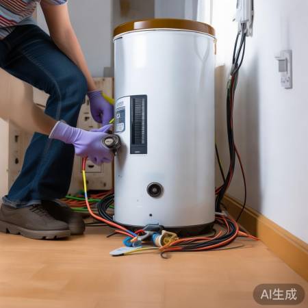 安全连接热水器电源