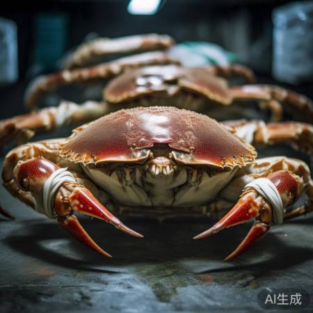 绑好蟹脚，防损坏蟹壳