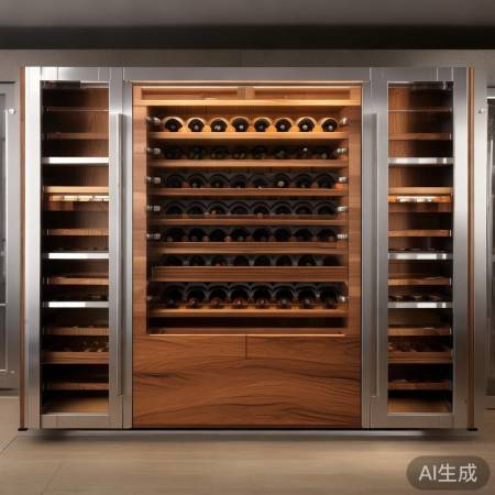 红酒柜材质：木质温馨，金属现代