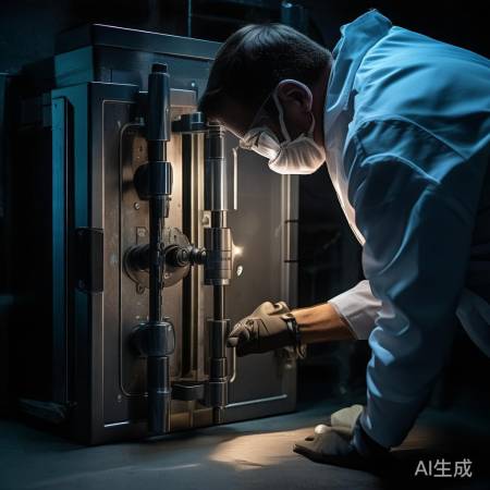 保险柜副锁位置难找