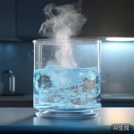 水沸腾气泡冷凝