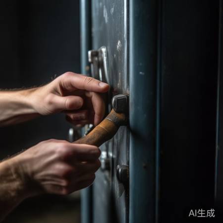 轻敲保险柜边缘找弱点