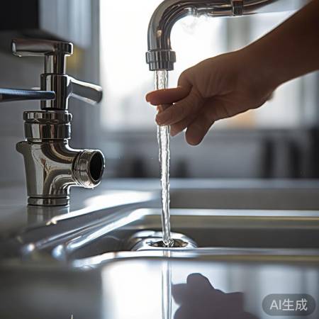 开启冷热水器进水阀