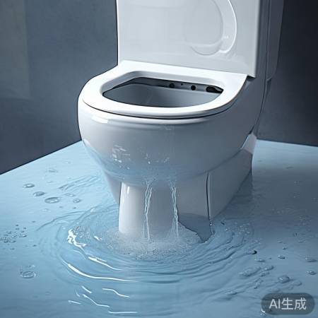 智能马桶冲水如喷泉