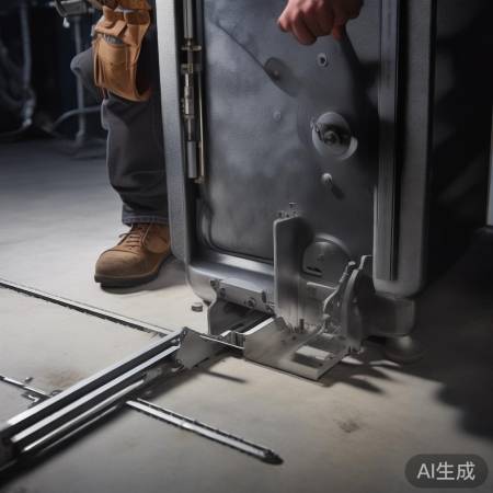 “安装保险柜支架，增强稳定性”
