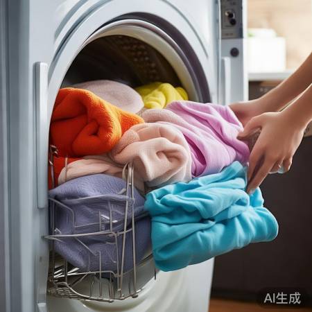 洗衣机内衣物分布调整