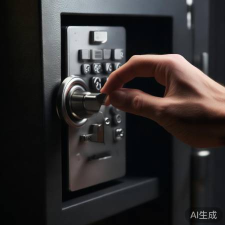 转动密码盘,门缓缓开启
