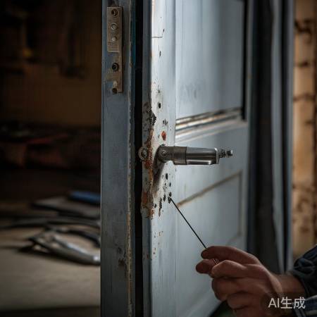 检查门锁与门轴