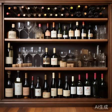 酒柜收纳学问,酒具完善整洁