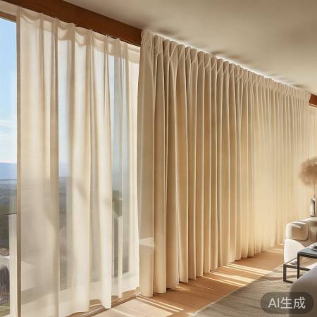 “窗户隔热窗帘,降室内温度”