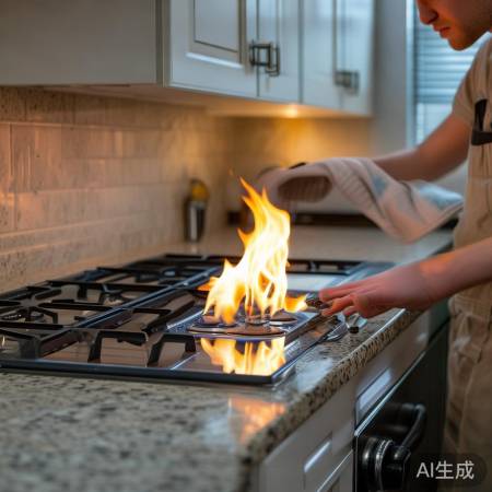 燃气灶冒火隐患,及时解决保安全