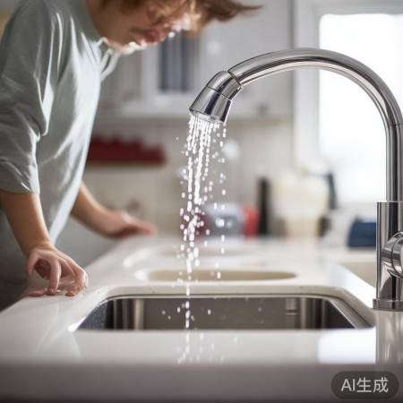 “水压低？开龙头试试”