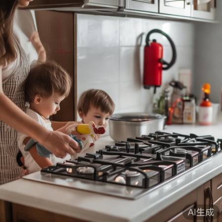 燃气灶旁勿堆易燃物