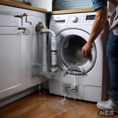 排水管检查，扣好洗衣扣