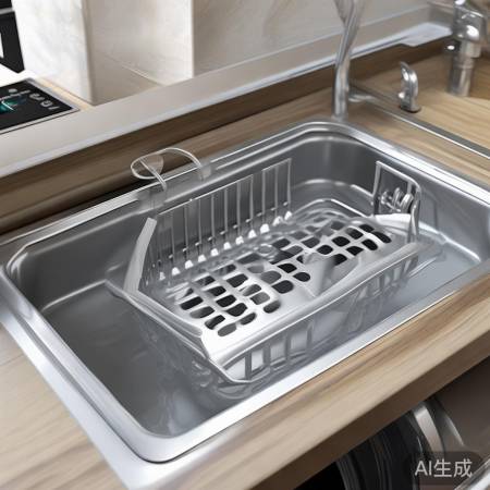 洗衣机排水口放篮子防涝