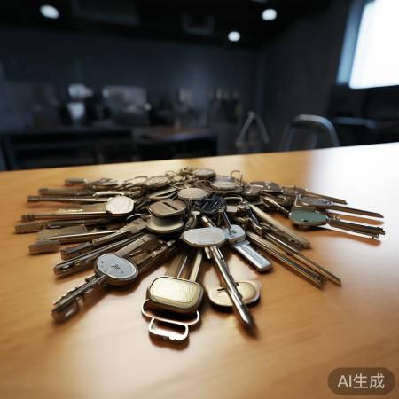 钥匙形状各异，便于识别