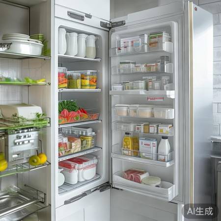 冰箱合理摆放,防交叉污染。