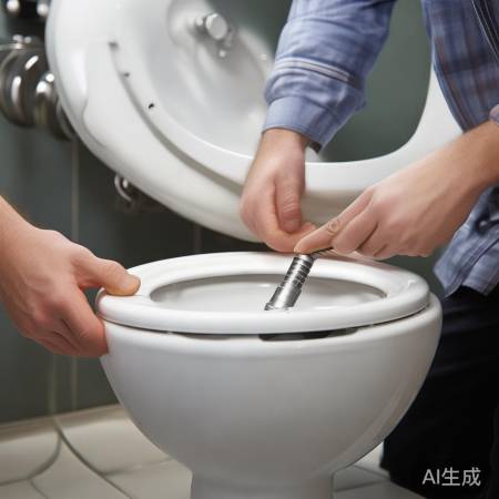 安装马桶圈,稳固固定