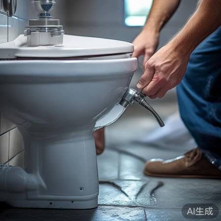 插入水枪,轻柔操作