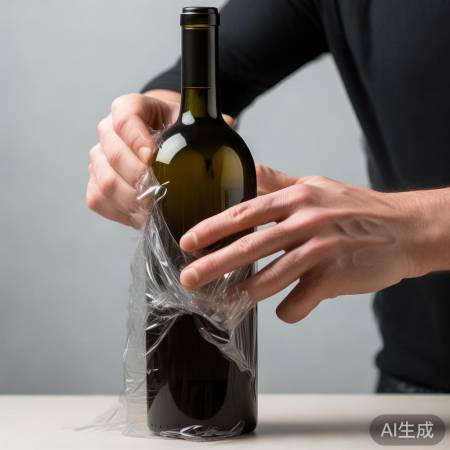 酒瓶均匀缠绕,美观整洁